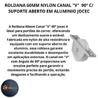 Roldana Portao 60mm Nylon Em "v" 90 Graus Cavalete Aluminio J