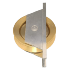 Roldana Portao 75mm Latao Em "v" 90 Graus Cavalete Aluminio Al