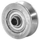 Roldana Raiada Para Portão 100mm Cantoneira, Maciça De Ferro