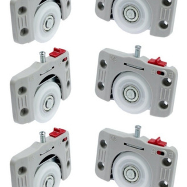 Roldana Rodinha 40mm Kit 6 Und Porta Armario Madeira Pesada