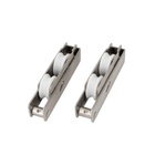 Roldana Suprema Inox Dupla P/ Trilho Redondo "u" Porta Rs-150