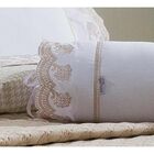 Rolinho Decorativo Amêndoa 01 Peça Bordado 100% Algodão Perca