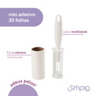 Rolo Adesivo 30 Folhas - Simplo Branco
