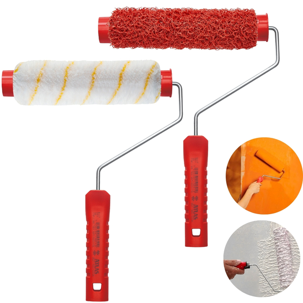 Rolo Antirespingo + Rolo Textura Cabelo De Anjo + 2 Suportes