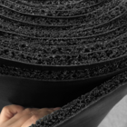 Rolo Capacho Vinil 12mm Preto Rm Decor 12,00 X 1,2m (14,4m²)