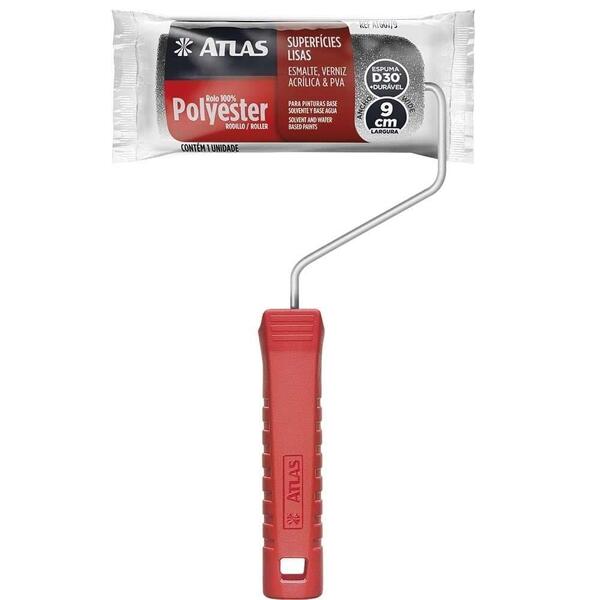 Rolo De Espuma Cinza 607/9 9cm - 12 Unidades - Atlas | Leroy Merlin