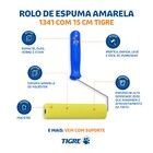 Rolo de Espuma para Verniz e Stain 15cm Tigre