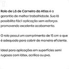 Rolo De Lã Atlas 15cm Natural 328/15