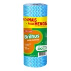 Rolo de Pano Multiuso Azul Poliester 100 Unidades Brilhus