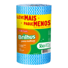 Rolo de Pano Multiuso Azul Poliester 300 Unidades Brilhus