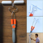 Rolo De Pintura Articulavel Duplo Pincel Magico Canto Moveis