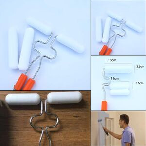 Foto de Rolo De Pintura Duplo Pintar Parede Inteligente Sem Sujeira C