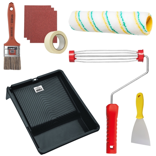 Rolo De Pintura Poliamida + Suporte Garfo Gaiola 23cm + Bande