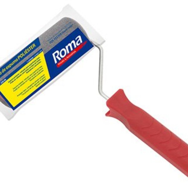 Rolo De Poliéster Roma 09cm Cinza Ref 430-9