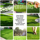 Rolo Fechado Grama Sintética Artificial 12mm 50m² com proteçã