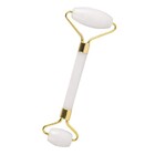 Rolo Massageador Facial Pedra Quartzo Anti Estresse E Anti Ru