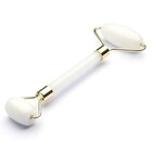 Rolo Massageador Facial Pedra Quartzo Anti Estresse E Anti Ru