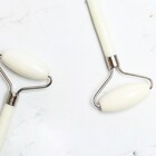 Rolo Massageador Facial Pedra Quartzo Anti Estresse E Anti Ru