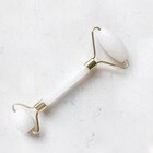 Rolo Massageador Facial Pedra Quartzo Anti Estresse E Anti Ru
