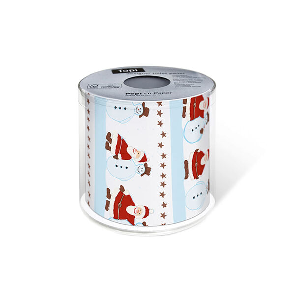 Rolo Papel Higiênico Folha Tripla Paper Design Santa Snow 23
