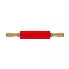 Rolo Para Massa 20cm Carol Fiorentino Vermelho - Yazi