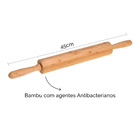 Rolo Para Massas Bambu Roller 50x5 Cm Yoi