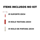 Rolo Para Textura Pintura Cabelo De Anjo 23cm + Rolo Antiresp