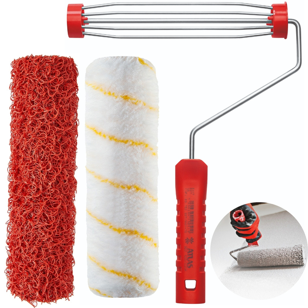 Rolo Para Textura Pintura Cabelo De Anjo 23cm + Rolo Antiresp