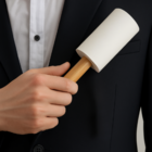 Rolo Tira Pelos Reutilizável Com Cabo De Bambu E 2 Refil Extra