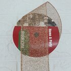 Rolos Fita Aramada Decoração Natal Bronze 6,3cm 9m Kit 4pçs