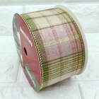 Rolos Fita Aramada Xadrez Decoração Natal 6,3cm 9m Kit 10pçs