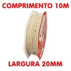 Rolos Fita De Juta Bege Decoração Natalina 10mm 20m Kit 8pçs