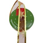 Rolos Fitas Aramada Estrelas Natal Gliter Kit 10pçs 2,5cm 3m