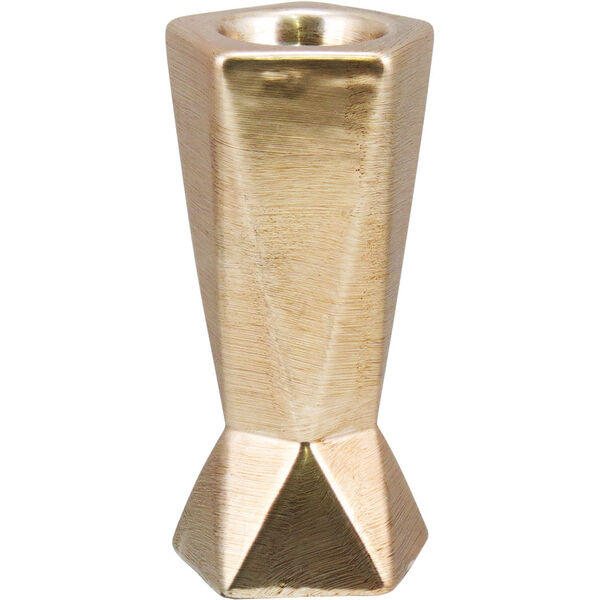 Rory Castiçal Suporte Para Vela 16x7x7cm Cerâmica Dourado