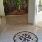 Rosa Dos Ventos Em Mosaico Para Piso - 90cm