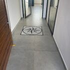 Rosa Dos Ventos Em Mosaico Rosone Fiorentino - 150cm