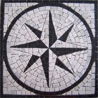 Rosa Dos Ventos Em Mosaico Rosone Fiorentino - 70cm