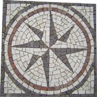 Rosa Dos Ventos Em Mosaico Rosone Fiorentino I Rústico - 150cm