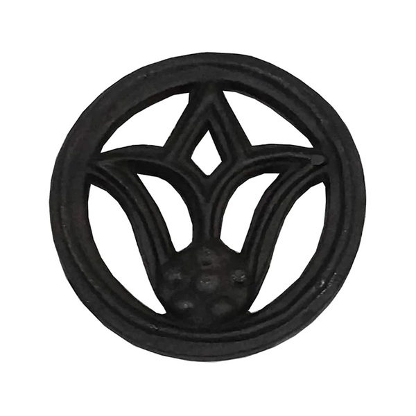 Rosácea Decoração De Ferro Flor De Lírio Grade Portão 15cm