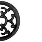 Rosácea Decoração Ferro Fundido Imperial Grade Portão 18cm