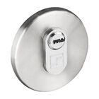 Roseta Em Aço Inox Para Acabamento Em Fechadura Cilindro Oval