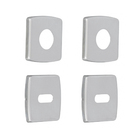 Roseta para Interna Aço Inox Cromado Prata 81 Arouca