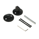 Roseta para Porta Aço Pintado Preto Lina