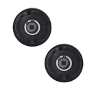 Roseta para Porta Zamac Pintado Preto Fosco Axel Inspire