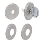 Roseta para Porta Banheiro Aço Inox Cromado Acetinado Prata 84 Arouca