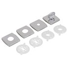 Roseta para Porta Banheiro Aço Inox Cromado Prata 81 Arouca