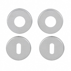 Roseta para Porta Interna Aço Inox Cromado Prata 84 Arouca