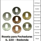 Roseta Redonda Para Fechadura Inox Antique Italy Line - Il220