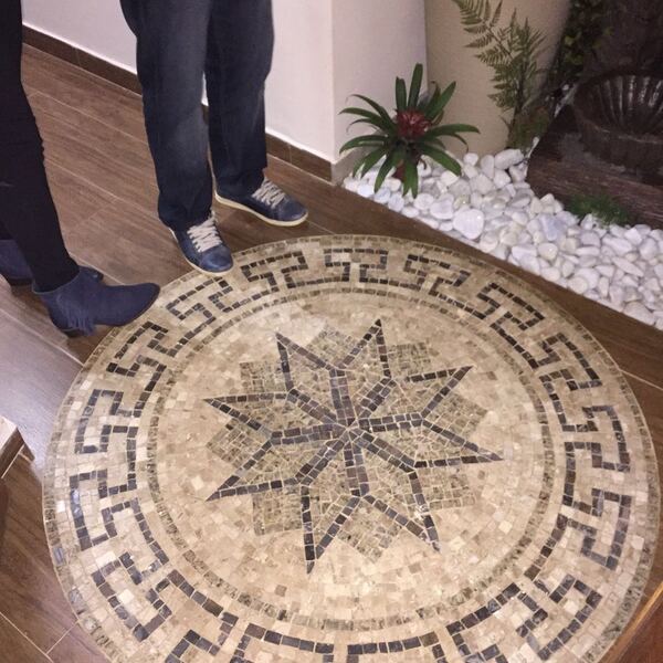 Rosone Em Mosaico Stella Romana  - 60 Cm