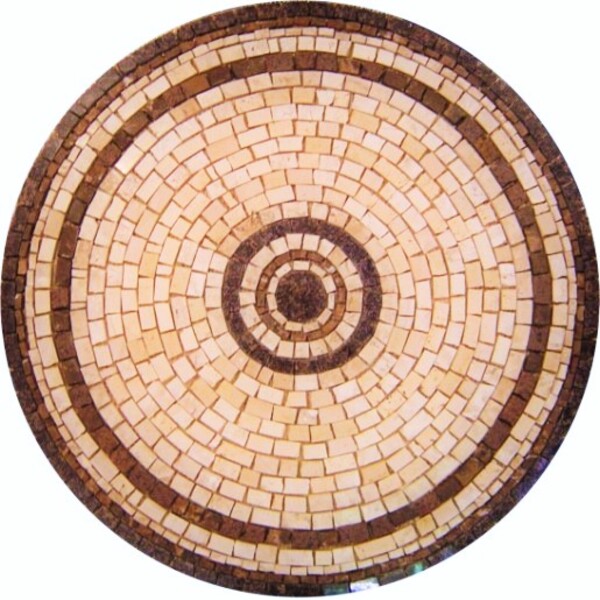 Rosone Mosaico Contemporâneo Cotto Ii Exclusivo - 100cm